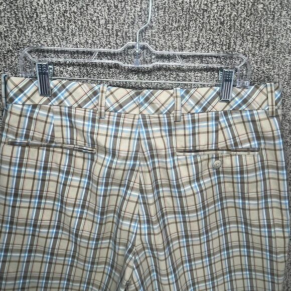 Walter Hagen Golf Shorts Mens 34 Multicolor Plaid Casual Flat Front Belt Loops - Picture 7 of 13